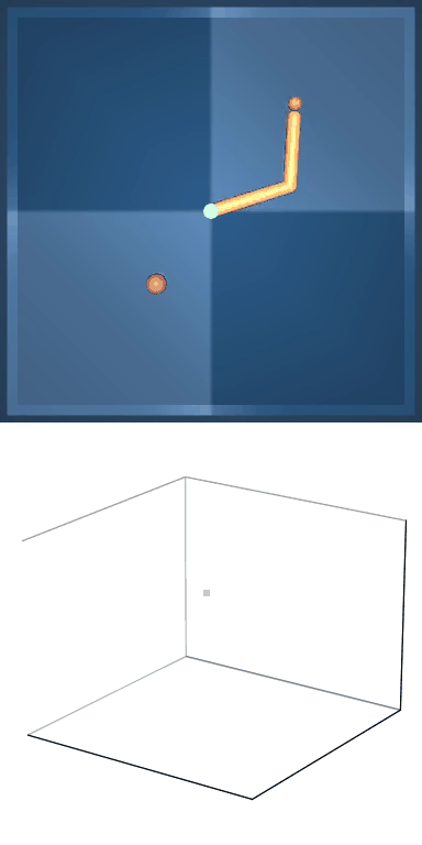 Reacher Hard latent trajectory visualization